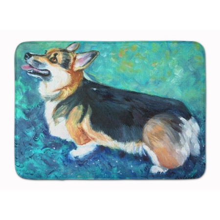 Carolines Treasures Corgi Pembroke Machine Washable Memory Foam Mat 7408RUG
